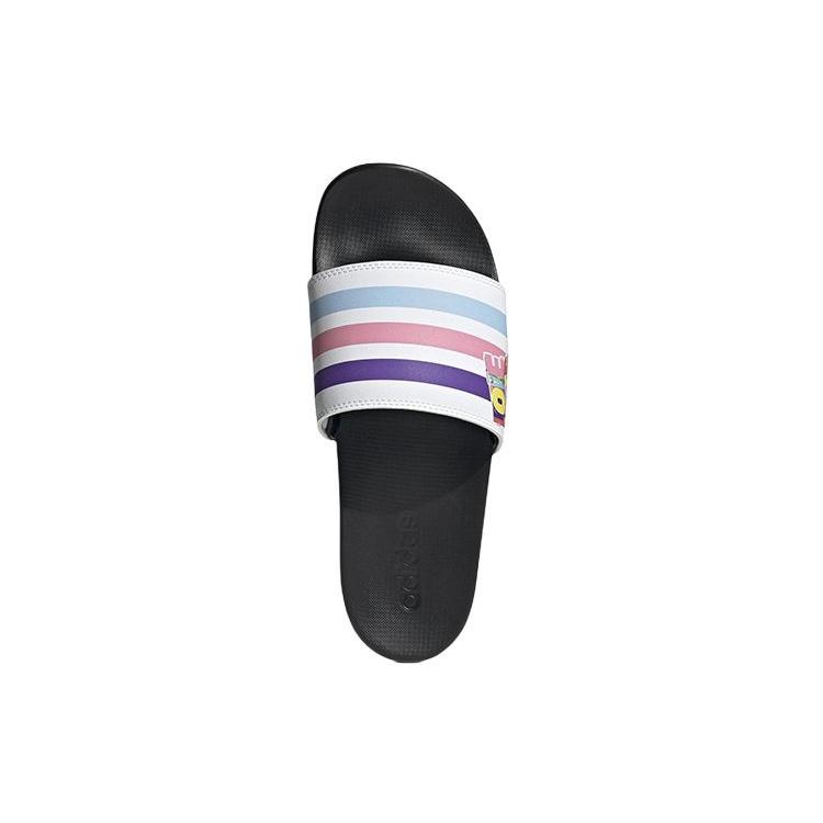 adidas Шлепанцы Adilette Нескользящие Унисекс Бело-Фиолетовые GZ4690