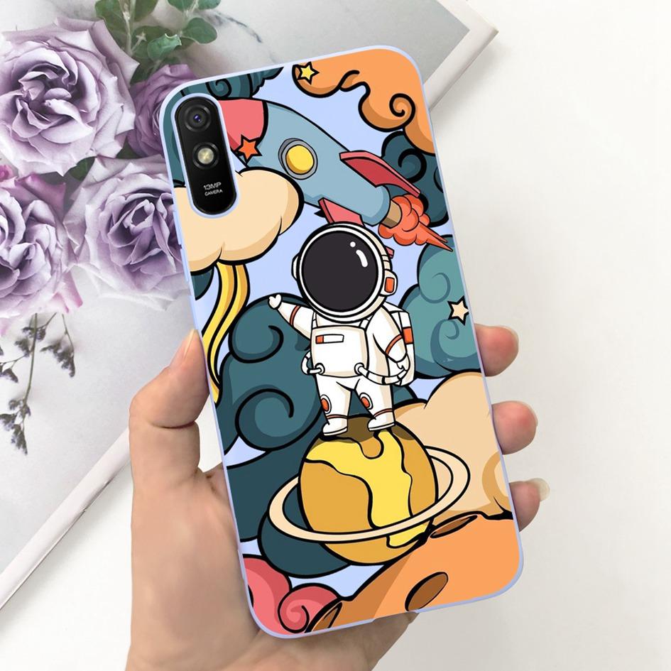 Для Xiaomi Redmi 9A Чехол Redmi 9AT Покрытие Модный Пейзаж Луна Мягкий Силикон Тонкий Funda Для Xiaomi Redmi 9i Redmi9i Спорт Coque