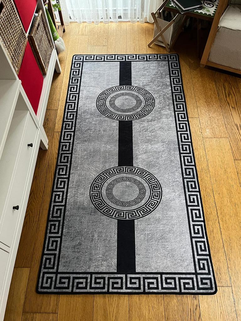 EPeddler Home Современный классический узор Цифровая печать Моющаяся нескользящая точечная основа Новое поколение для гостиной, спальни, прихожей и напольного коврика