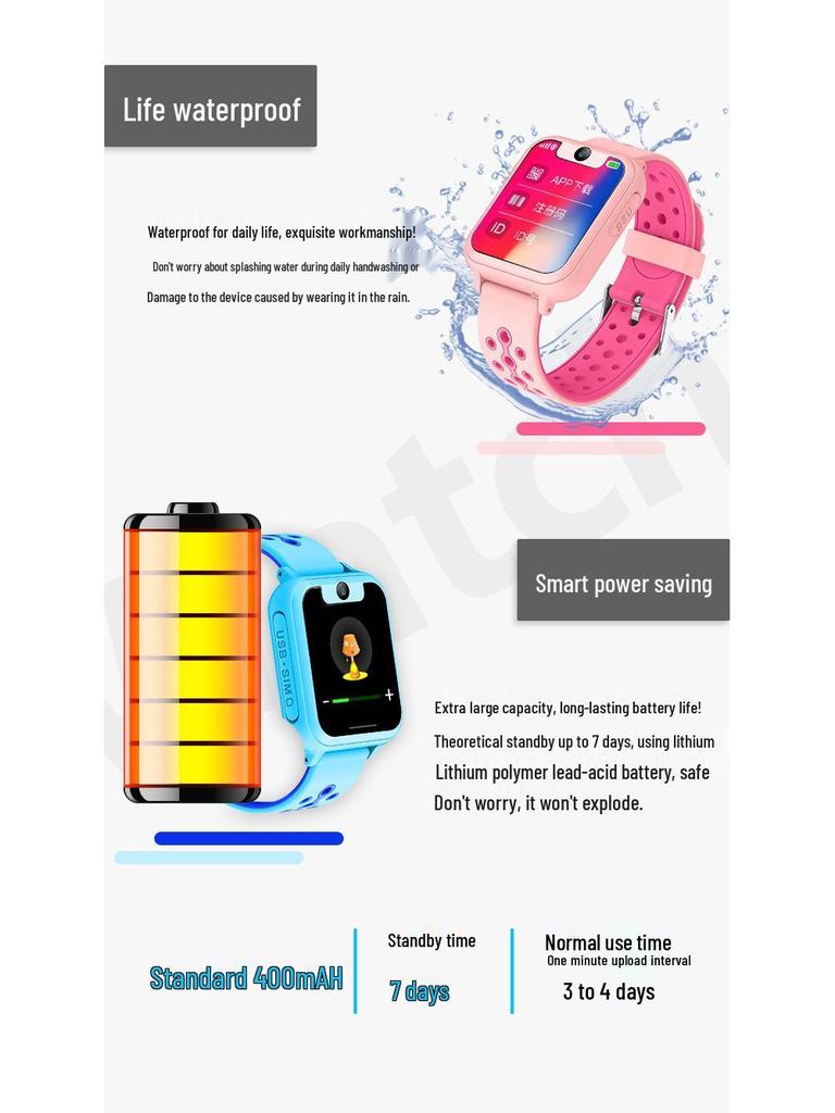 В наличии: Новый детский смарт-браслет S6 с сенсорным экраном, камерой, фонариком и функцией позиционирования телефона