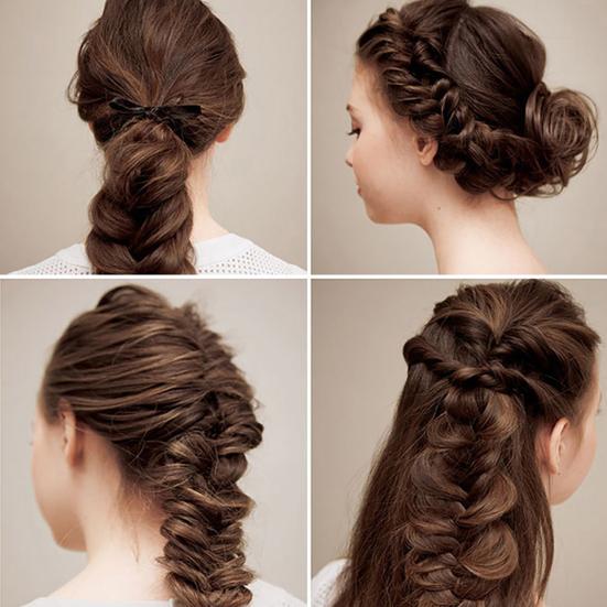 Плетуха для волос Тонкая, простая в использовании, пластиковая, профессиональный инструмент для плетения волос для ежедневного макияжа