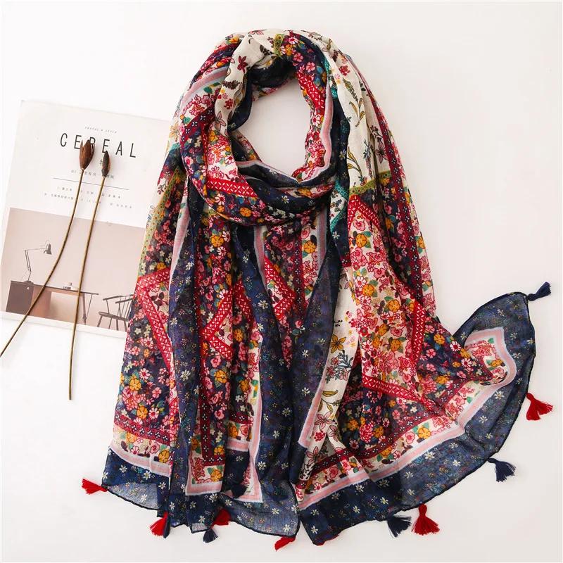 180*85cm Large Silk Satin Scarf Hijab Women Print Spring New Shawl Wrap Female Hand Foulard Pashmina Travel Echarpe NEW