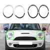 2pcs Modified Front Headlight Surround Cover Trim Ring Car Styling Accessories for BMW Mini R55 07-15 51137149905 51137149906