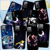 Phone Case for Samsung Galaxy S25 S23 S22 S21 S24 Ultra FE S8 A05 A06 A15 A16 A36 A37 A35 A54 A55 A56 A57 A25 A26 A53 A17 Anime Sailor Moon Girl Cover