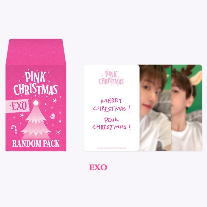 SMTOWN Розовый рождественский случайный набор EXO вер.