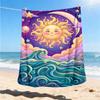 1pc Sun OceanOutdoor Blanket, Soft And Comfortable Blanket, Casual Warm Outdoor Blanket, Good Birthday Gift yy260328083