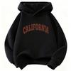 Модная худи с принтом 'California' для детей, детская толстовка с капюшоном, повседневные худи для мальчиков и девочек, одежда, унисекс