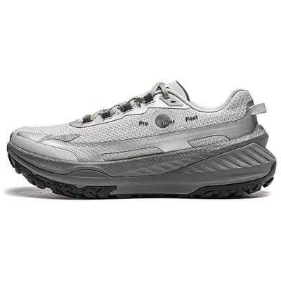 Li Ning Lu удобные универсальные нескользящие износостойкие поддерживающие низкие повседневные кроссовки для бега женские кроссовки серебристо-серые ARNU004-21