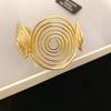 Женский браслет с узором «Спираль» Открывающийся браслет Аксессуары для рук