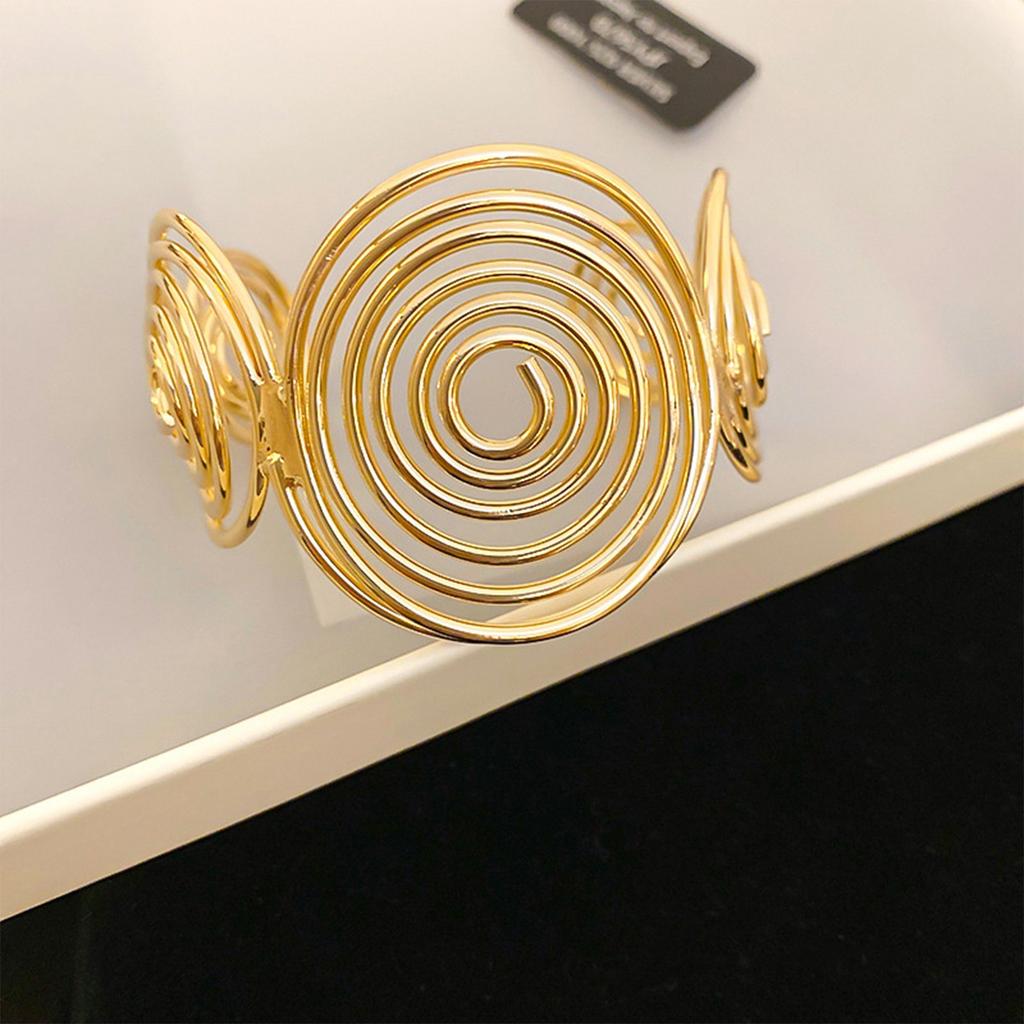 Женский браслет с узором «Спираль» Открывающийся браслет Аксессуары для рук