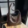 Simple Casual Large-capacity Tote Bag Women's 2026 New Versatile Shoulder Bag Soft Leather Messenger Bag