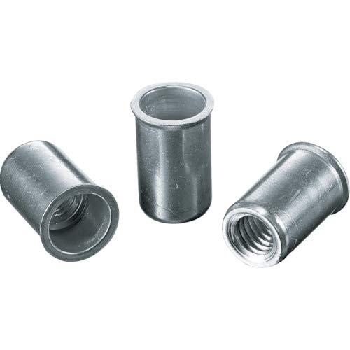 Lobtex Blind Nut "Nut" (Thin Head, Aluminum), Eco Pack, 3.2mm Thickness, M5 X 0.8mm (30 Pieces)