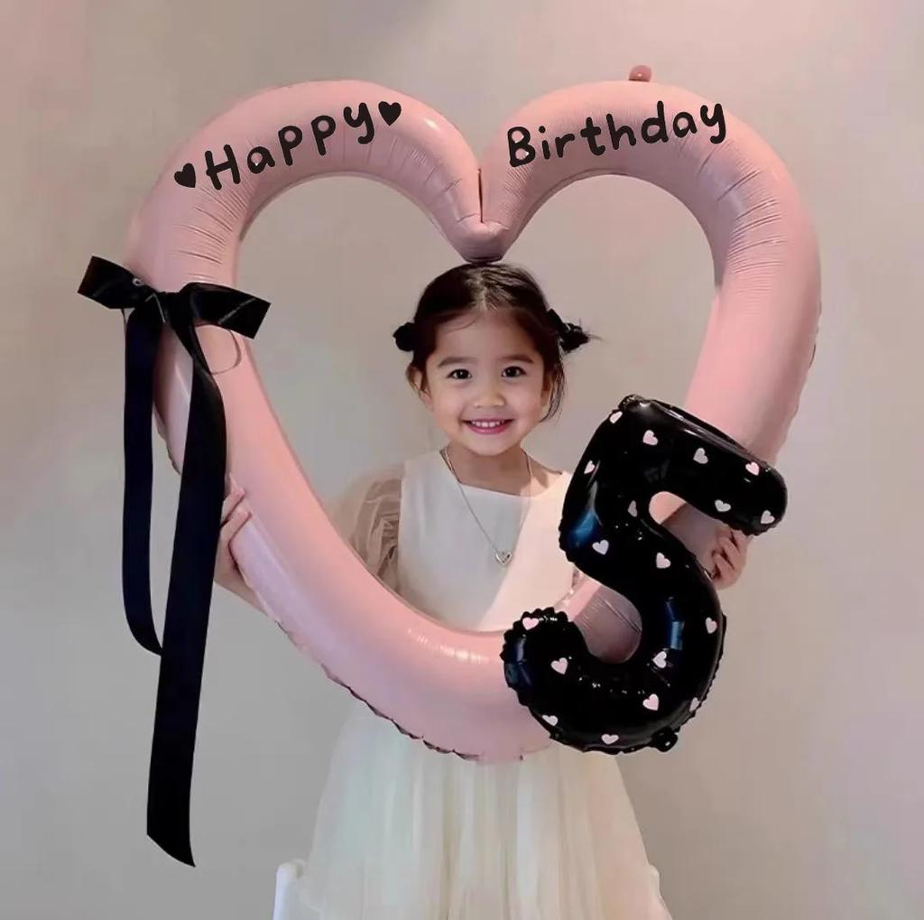 Аксессуар Шарик-Сердце Милый Любовь Звезда Шарики День Рождения Свадьба Детский Душ Украшение Фоторамка Подарки Орнамент