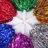 1PCS Cheerleading Pom Poms With Straight Handle     Cheering Props For Aerobics Dancing School Sports Game