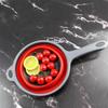 Collapsible Foldable with Handle Silicone Colander Dish Draining Basket Drainer Strainer