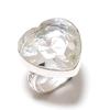 White Topaz Gemstone 925 Sterling Silver Gift Jewelry Ring Size 8