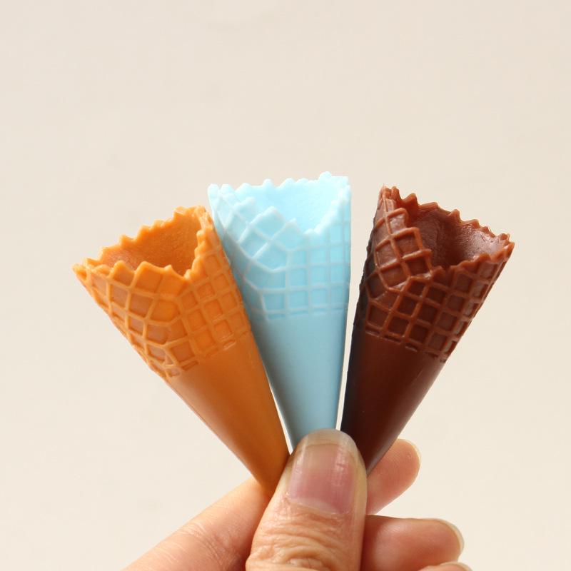 Crispy Cone Ice Cream Holder DIY Toy with Cream Glue Accessories