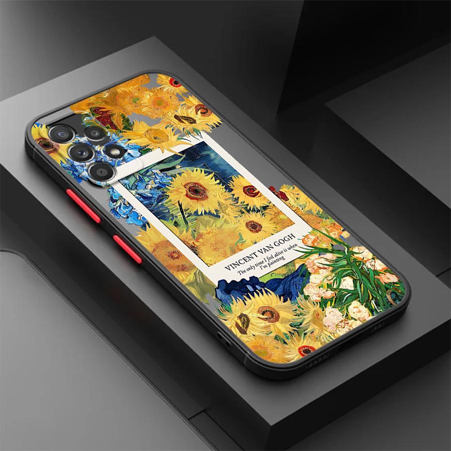 Чехол Ван Гог Подсолнухи для Samsung Galaxy A56 A55 A17 A52 A52S A72 A73 A33 A54 A16 A15 A53 A34 A36 A14 A23 A35