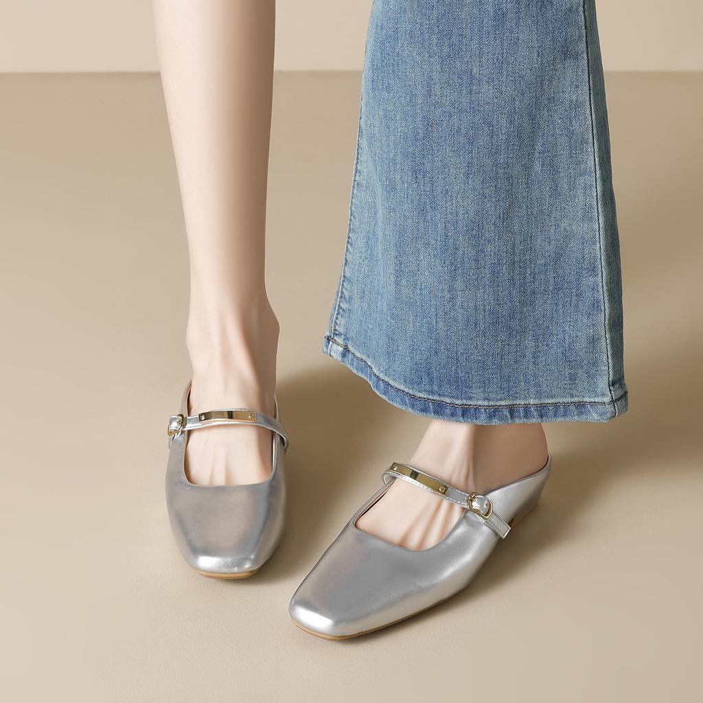 Weiwei girl 6579-1 французские тапочки-мешки с головкой, женская верхняя одежда, летняя толстая пятка с ленивыми прохладными тапочками