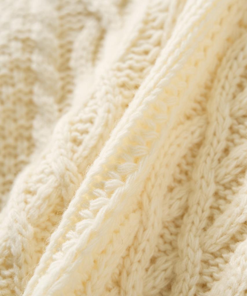Satur (W) Laughton Cowitchan Knit Cardigan Cream