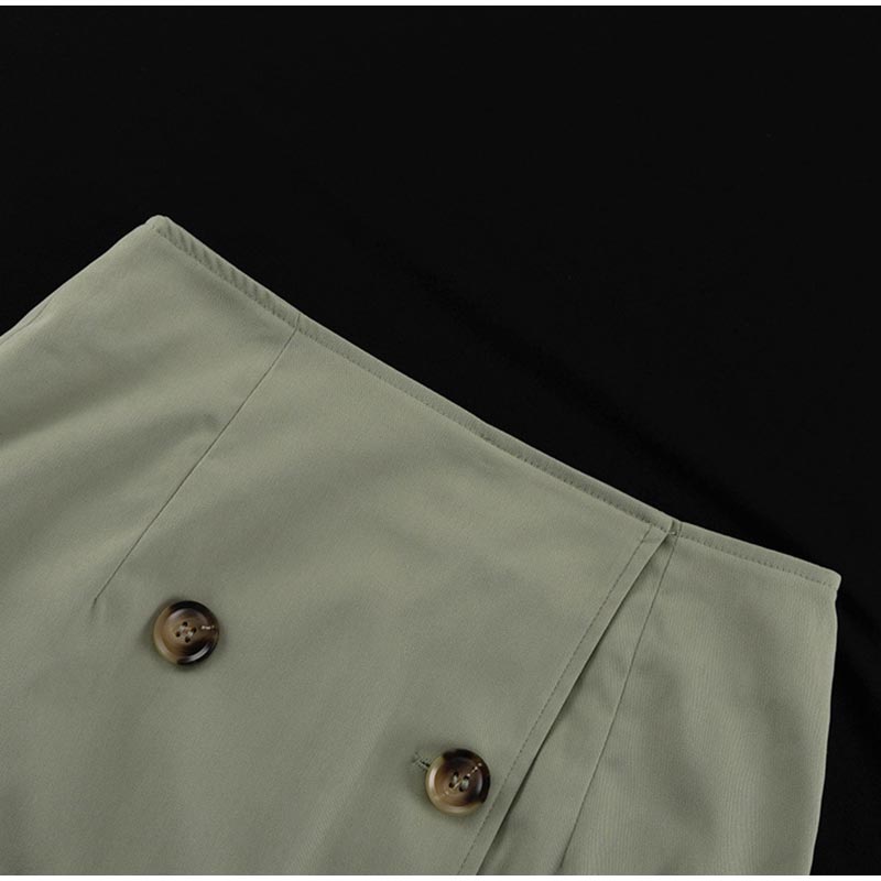 Тренч с лацканами, короткое пальто, куртка, юбка с запахом, комплект с грудью, винтажный британский стиль, женская рабочая одежда, пальто, короткие юбки, комплекты