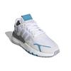 Adidas Originals Nite Jogger Retro Fashion Durable Comfortable Lightweight Breathable Sneakers Women Sneakers White Blue FX6904