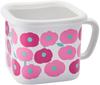 Toyo Horo Plune Enamel Multi-Square Pot, Fluffy Flower Pink, Size: Approx. W17.8 D14 H11.8 YJ-824