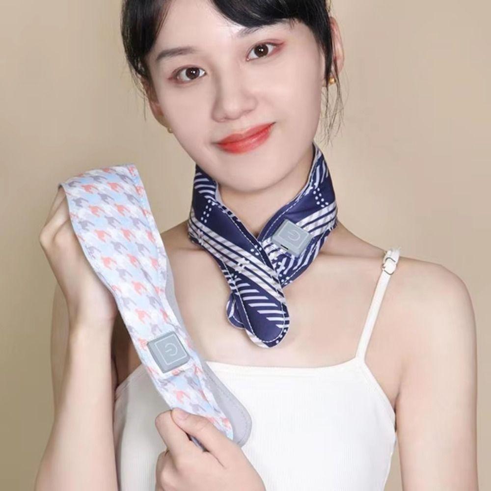 Adjustable Temperature Electric Heated Scarf Folding Neck Warmer Thermal Neckerchief  Stiffness
