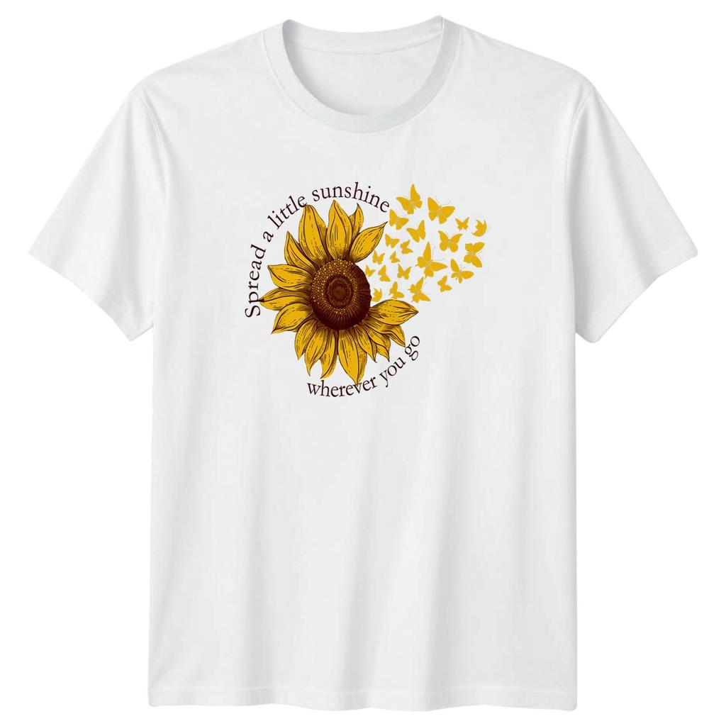 Spread A Little Sunshine Wherever TShirt Sunflower Nature Birthday Gift