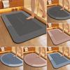 Bath Mat Highly Absorbent Bathroom Mat Quick-drying Floor Mat Anti-slip Entrance Rug with Rubber Backing  Kitchen Mat Pet Feeding Mat