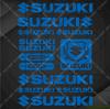 Suzuki Наклейки Логотип Мотоцикл Бак Шлем Эмблема Наклейки Набор
