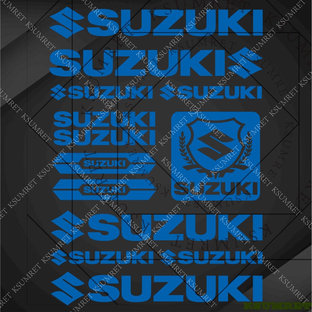 Suzuki Наклейки Логотип Мотоцикл Бак Шлем Эмблема Наклейки Набор