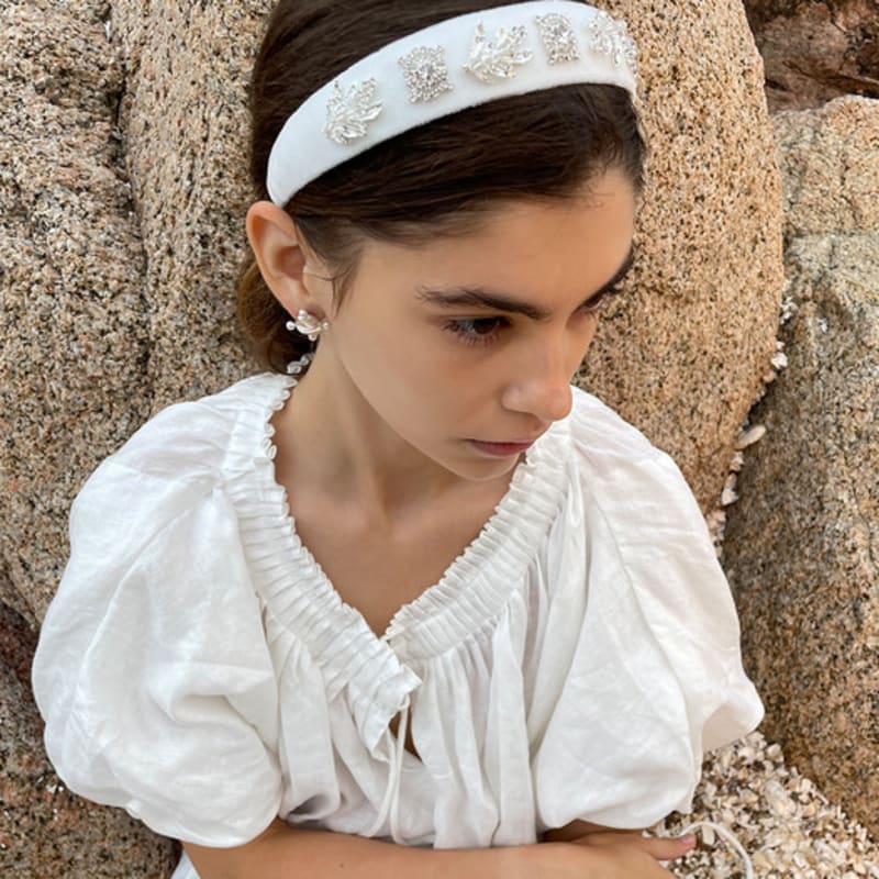 SCHO JEWELRY Лента для волос Lana Royal White