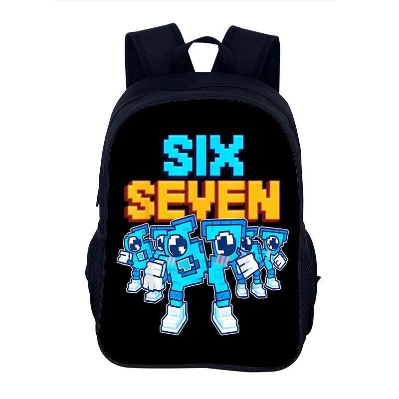 Unisex School Backpack With Printed Characters And Pu Interior For Educational And Daily Use
