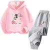 2025 Autumn Korean Girl Clothing Kawaii Kids Clothes Cute Children's Hoodies and Sweatpant 2pcs Set