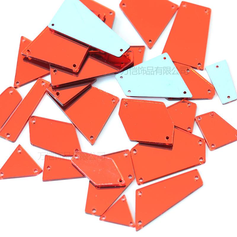 Акриловая ручная шовная дрель, зеркало специальной формы с плоским дном, сделай сам, украшение одежды, ювелирные изделия, зеркальные аксессуары, шовная дрель