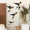 Simple Chinese Style Painted Birds Bedroom Living Room Home Background Beautification Decoration Wall Stickers