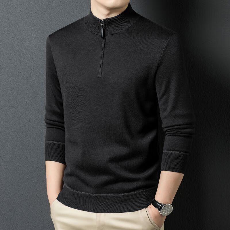 Men's Half-Zip Mock Neck Sweater
