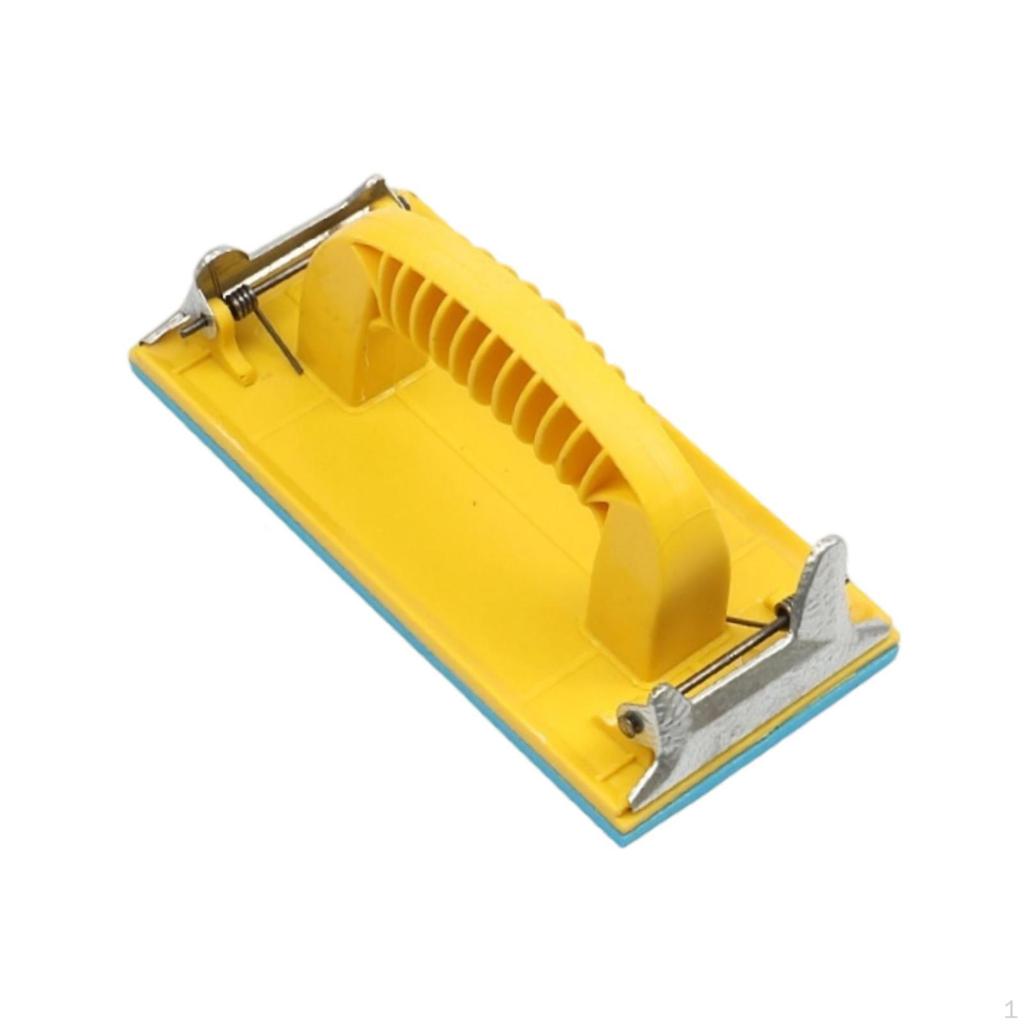 Ручная шлифовальная машина Металлический зажим для гипсокартона Держатель наждачной бумаги с ручкой Шлифовальный блок