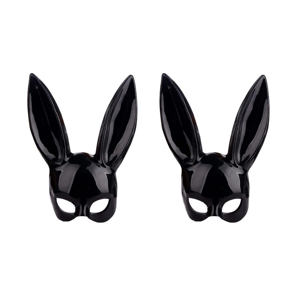2-1 шт. Маска кролика с кроличьими ушами на все лицо Женский маскарад Аниме Косплей Головной убор на все лицо Аксессуары для мероприятий на Пасху, Хэллоуин