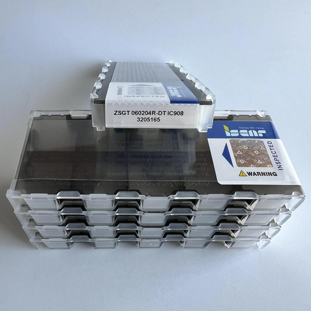 ZSGT060204R-DT IC908   Промышленные сменные твердосплавные пластины 10 шт.