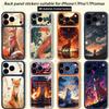 Милый мультяшный лисенок Для iPhone 17 pro Max /17 pro Полное покрытие Наклейка Skin Wrap 3D Цветная Задняя защитная пленка-наклейка
