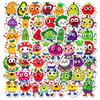 New 50 Cartoon Cute Fruit and Vegetable Man Graffiti Stickers Personalized Creative Tablet Decorative Stickers