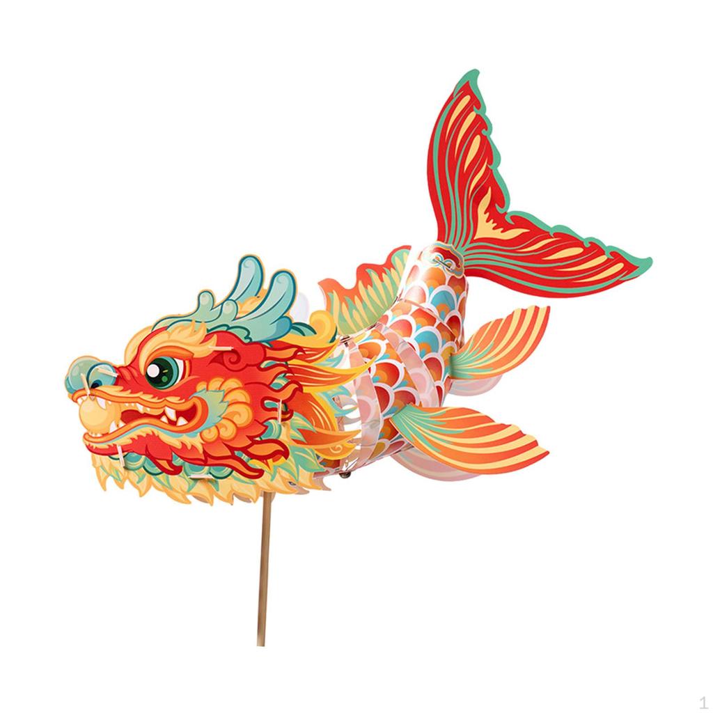 DIY Handmade Lantern Material Set, Portable Dragon Lantern, Chinese Year, Set for Restaurant