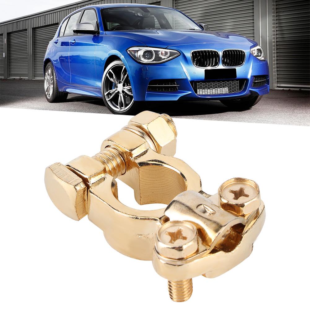 Клемма аккумулятора 17-18,5 Чистая латунь для автомобиля грузовика Болт Положительный и Отрицательный полюс