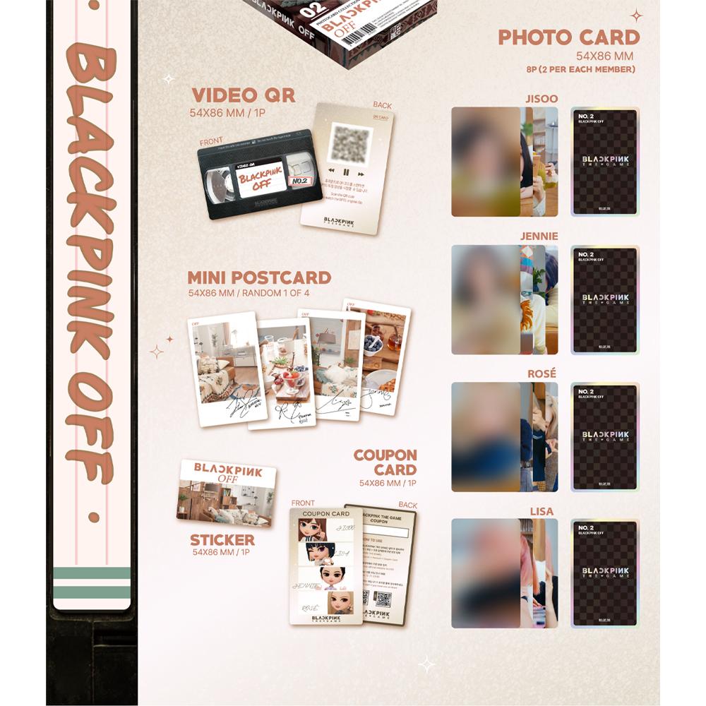 Blackpink ИГРА Коллекция фотокарточек №1~3 (Вкл.. ЮГ ПОБ)
