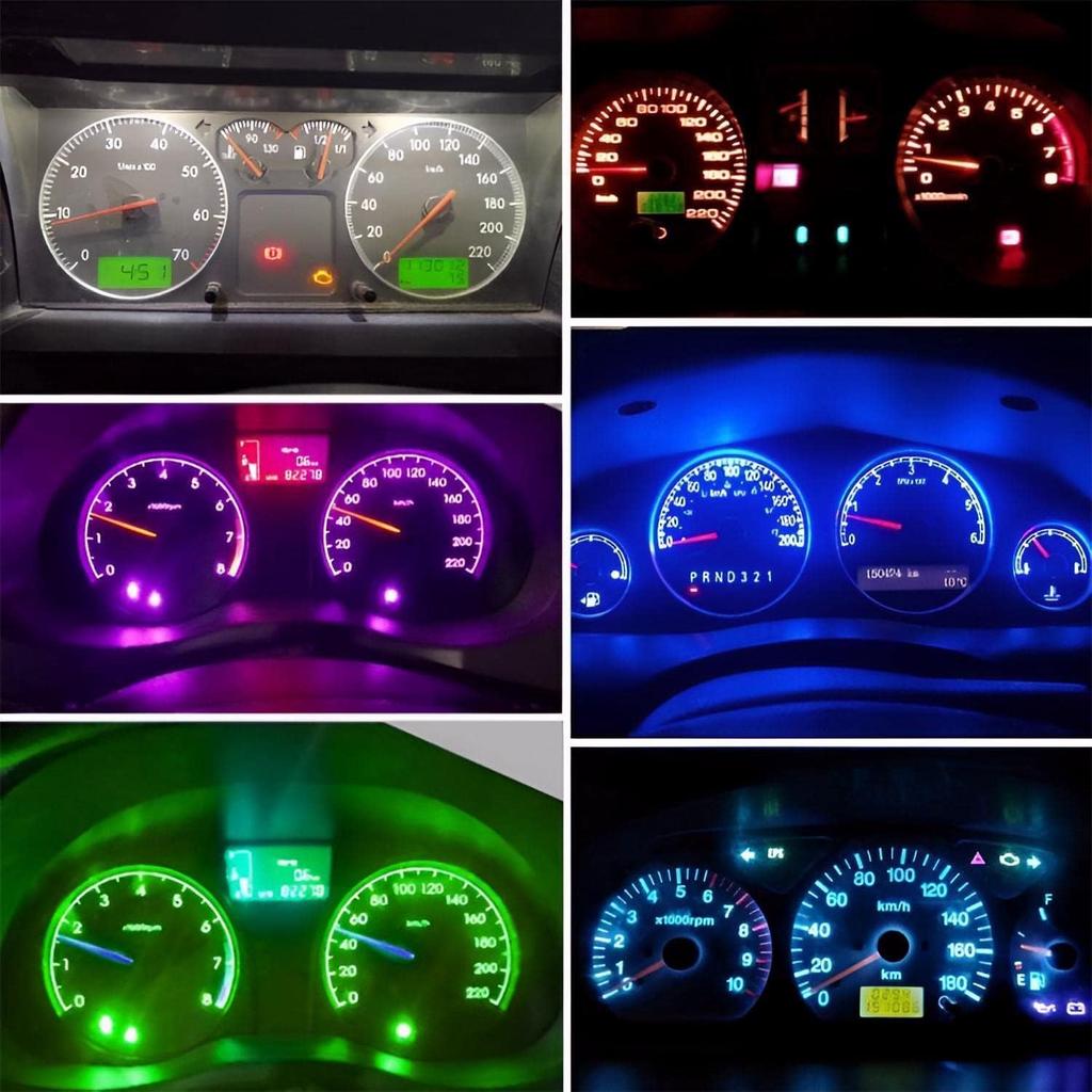 AUXLIGHT White T5 37 74 2721 PC74 PC37 LED Bulb, 3030 Chips Super Bright 12 Volt Replacements, Interior Dome Map Dashboard Indicator trument Panel