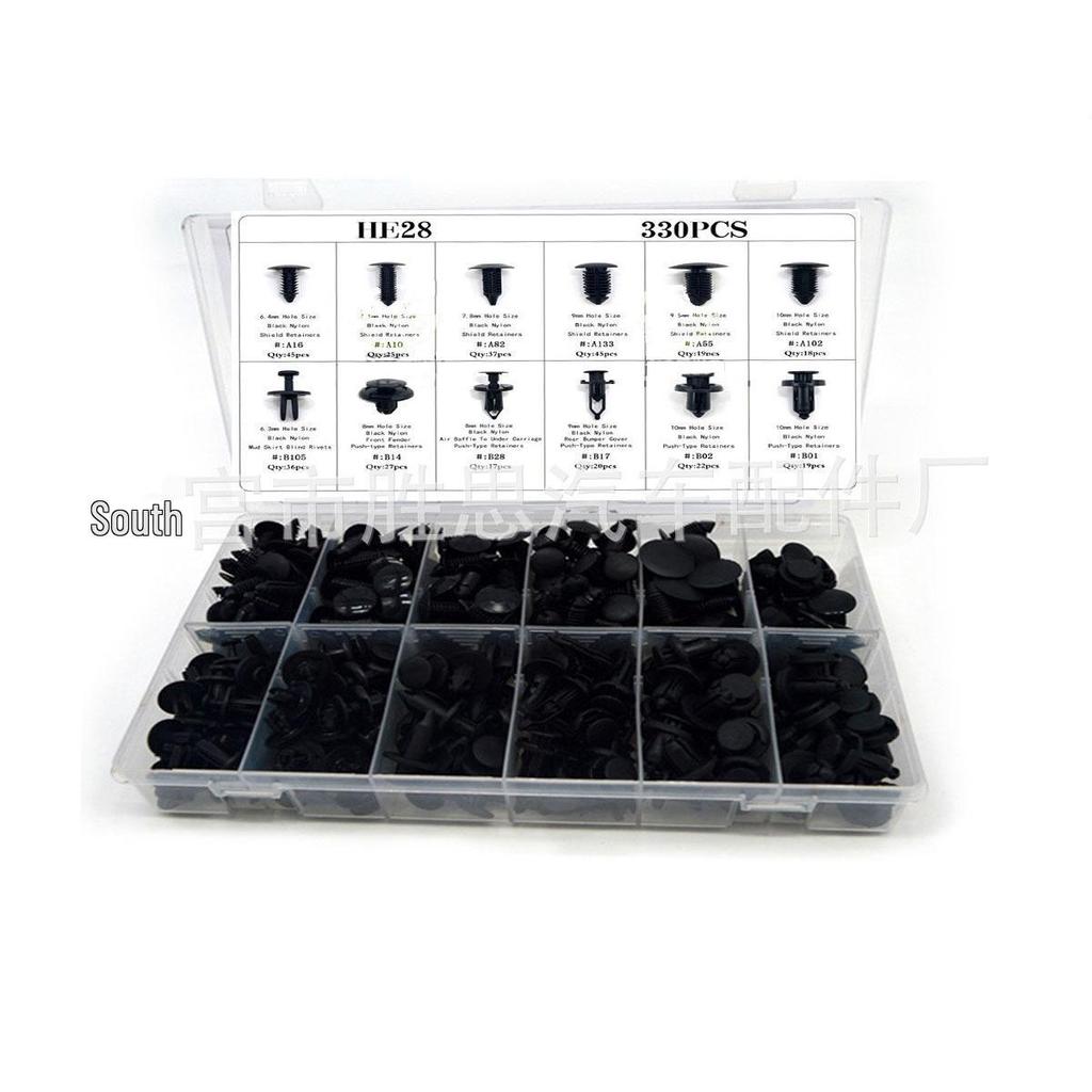 395-Piece Car Interior Trim Panel Decoration Buckles Set for Toyota, Honda, Ford, Chrysler.