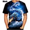 Hot Sale Fashion Chinese Dragon Men Women Spring Summer 3D Printed Short Sleeves Casual Fashion Round Neck T-Shirt