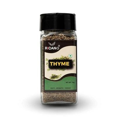Рикано Тимьян 15 г | 100% Натуральные Сушеные Листья | Незаменимая Кухонная Специя | Аутентичный Средиземноморский Вкус | Идеально для Приготовления  (15 г, 1 шт.)